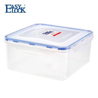 China Freshness Preservation Small Plastic Food Square Container With 4-Side Lock for sale