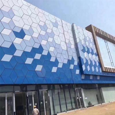 China Hotel Exterior Wall Cladding Decoration Building Material Aluminum Metal Cladding for sale