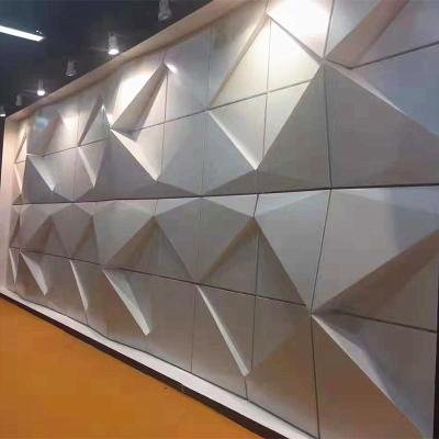 China Morden Building Fireproof Material 3d Wall Decoration Aluminum Cladding Panels for sale