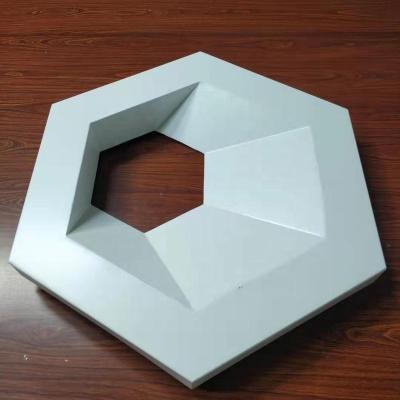 China Modern Building Aluminum Material 3d Wall Metal Hexagon Wall Cladding 3d Decor Decorative Panels for sale