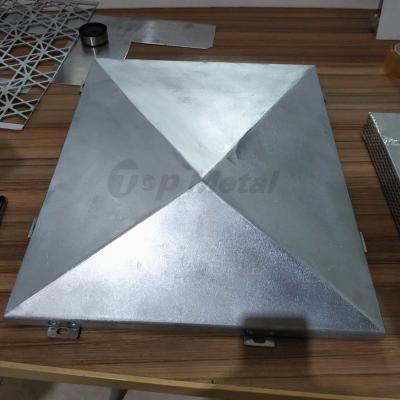 China Foshan modern 3d metal wall system triangle facade aluminum clad panels for buildings for sale