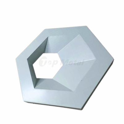 China Modern Exterior Hexagon Aluminum Cladding Decorative Wall Facade 3D Panels for sale