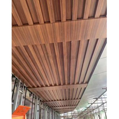 China Wooden Artistic Exterior Color Mobile Home Trailer Ceilings Aluminum U Shaped Ceiling Panels for sale