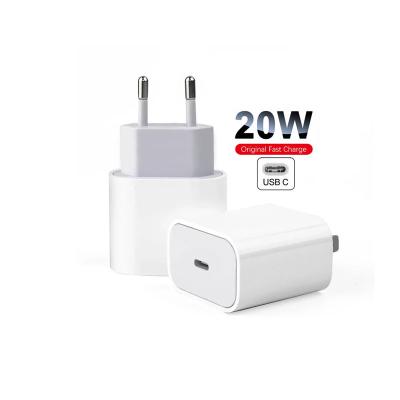 China Best Fastest Mobile Phone PD Usb C 18w 20 Watt Charger Plug 20w PD Qi 3.0 Power Adapter To Usb Type C For Ipad pro Iphone 11 Apple for sale