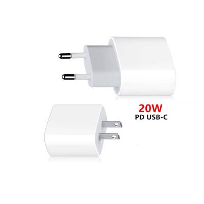 China White USB-c Power Adapter 12w 18w 20w Best Mobile Phone Type C 20 Watt Usb C Charger For Original Apple Iphone 12 13 pro Max Uk Eu Us Plug for sale