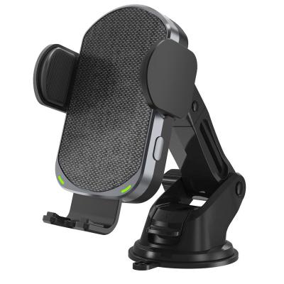 China OEM 10w Wireless Car Charger Pad Auto-detecting Car Mount Auto-sensing Car Mount Mobile Phone Holder Mount for Android for sale