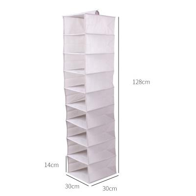 China Folding Hanging Foldable 9 Layers Wardrobe Bag Storage Bag Nonwoven Fabrics Factory Outlet Customizable for sale