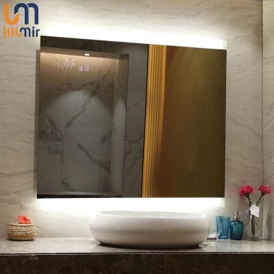 China WIFI Multi-Function Luminous Time Digital Clock Bathroom Fast Smart Mirror for sale