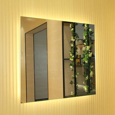 China Illuminated Wall Mounted Backlit LED Bathroom Mirror With Lights for sale