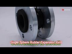 dn100 nitrile single sphere rubber expansion joint high pressure