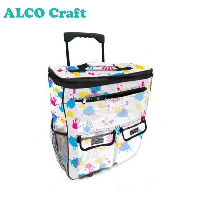 China Stylish Colorful Storage Pattern Craft Hobby Cart For Organizer Scrapbooking for sale