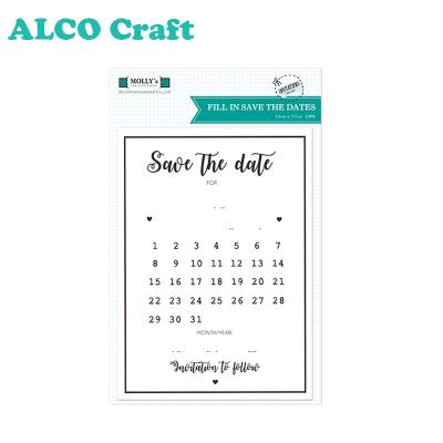 China Europe Molly Custom Top Save The Date Printed Invitations Card for sale