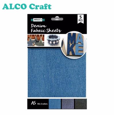 China China Molly A5 Denim Fabric Sheets Craft Kit Handmade Craft Kit for sale