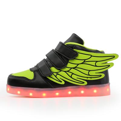 China Cool High Quality Cool TPR Outsole Customized Kids Light Up Led Shoes for sale