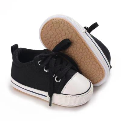 China Wholesale Lightweight Baby Crib Shoes First Walker Kids Boy and Girl Canvas Shoes for sale