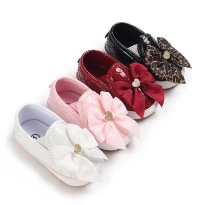 China Lightweight Baby Kids Fashion Bowknot Shoes Girl Princess Shoes Baby Soft Shoes for sale