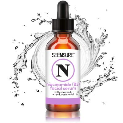 China 100% Natural Organic Skin Revitalizer Niacinamide B3 Facial Serum With Vitamin E Hyaluronic Acid Face Serum for sale