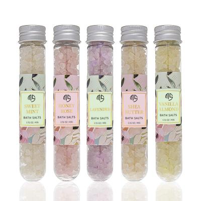 China Bath Salt Scoop Private Label HOT Selling Relaxing Organic Body Care Fragrance Luxurious Pure Natural Bath Salts for sale