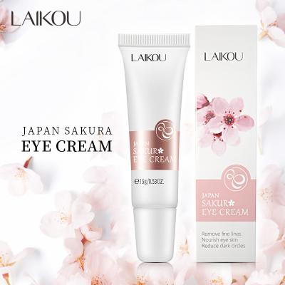 China Anti-Puffiness Sakura Eye Cream Anti Aging Anti Wrinkle Eye Cream To Remove Dark Circle Eye Bags Cream for sale