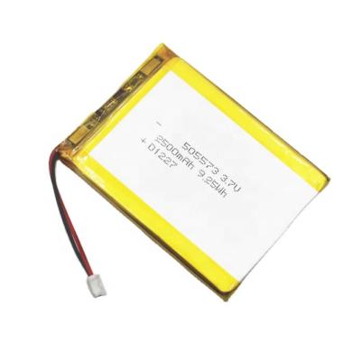 China kc toys certificated Lipo Battery 505573 3.7V 2500mAh Lipo Battery For Camping Light for sale