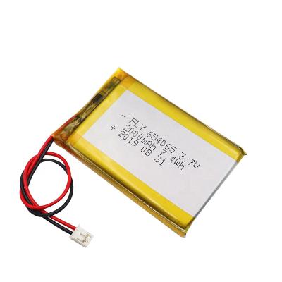 China kc toys approved Lipo 654065 3.7V 2000mAh Li Polymer Battery for transceiver for sale