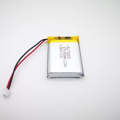 China Consumer Small 702535 600mAh Mobile Devices / Appliances 3.7V Li-polymer Rechargeable Battery For Wearable Device for sale