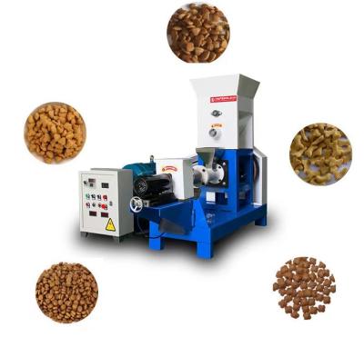 China Breeds small screw extruder floating fish to feed floating feed pellet extruder machine for sale