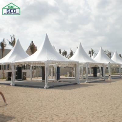 China Arabic Pagoda Tents Transparent Party Wedding Tent For 100 People Customized for sale