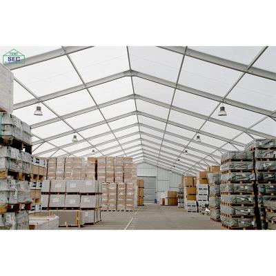 China 6061 Alloy PVC Warehouse Storage Reinforced Aluminum Alloy Waterproof 20mx30m Tent Reinforced Aluminum Alloy 6061 3m 60m, Custom Made 100-120km/h 15-20 Years for sale