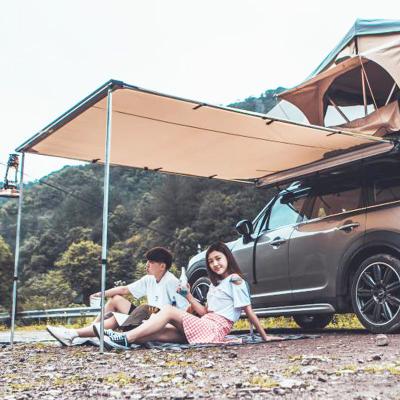 China Waterproof/UV-resistant/Windproof Aluminum pull out roof top tent car side tent for sale for sale