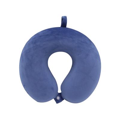 China Single U Shaped Memory Pillow Solid Color Memory Pillow Travel Neck Cushion Rests Customization for sale