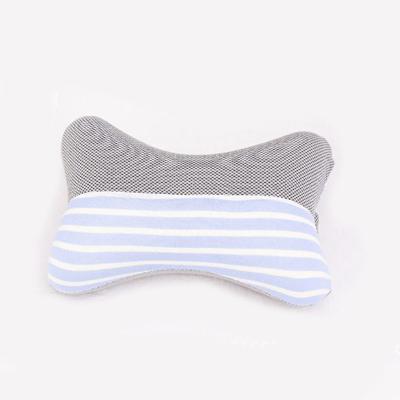 China Colorful Memory Stripe Memory Foam Car Seat Neck Support Memory Pillow for sale