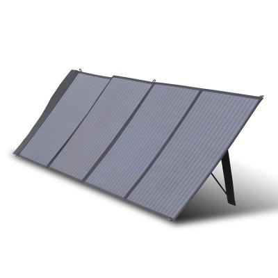 China PET/ETFE Portable Mono Folding Solar Charger 200W Collapsible Solar Panel With 2 USB Outputs For 12v Power Station for sale