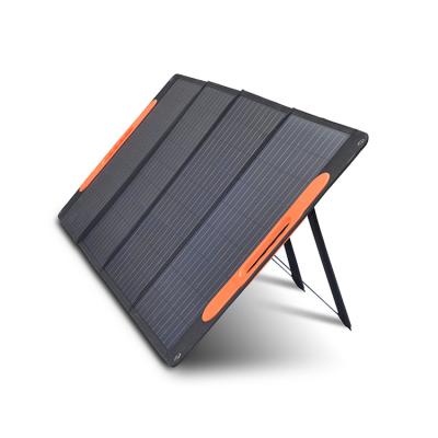 China Outdoor Camping PV Mono Solarpanel 300w Black Portable Collapsible Solar PET/ETFE Folding Solar Panel for sale