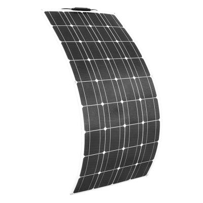 China Home Commercial Flexible System PET ETFE Solar Panel 100w 200w 12v 24v 48v Mono Flexible Solar Panel for sale