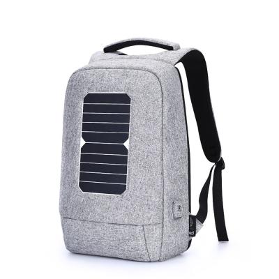 China With USB Factory Wholesale USB Travel Solar Panel Charging Left Waterproof Backpack For Outdoor for sale