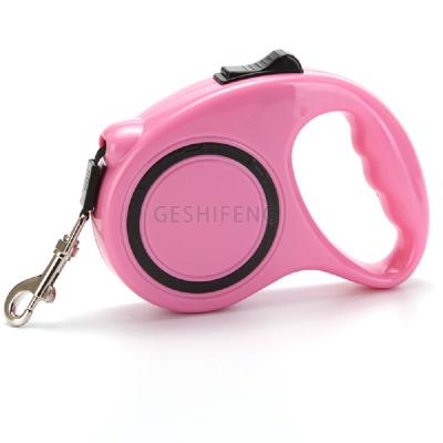 China Viable Wholesale Fashion Retractable Dog Leash 3M Tape Suit Dogs up to 16.5Kg with Swivel Carabiner for sale