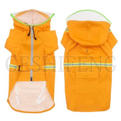 China 2020 Sustainable High Quality Custom Reflective Large Dog Raincoat Pet Raincoat For Dog for sale