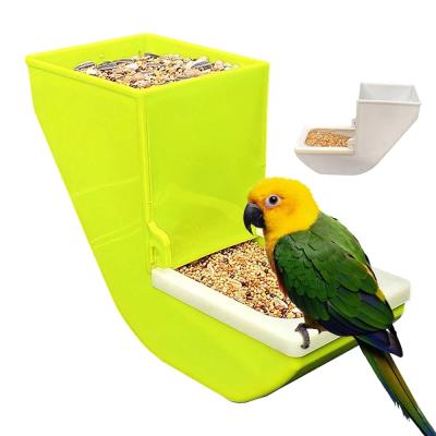 China Amazon Best Durable Durable Hanging Bucket Birds Food Feeder External Selling Tipping Parrot for sale