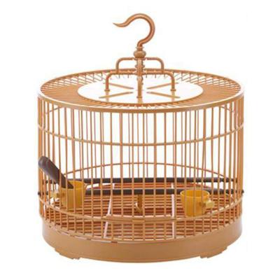 China 29Cm Viable Round Parrot House Plastic Collect Birdcage Birds Nest Outdoor Show Cage Breeding Cages For Birds for sale