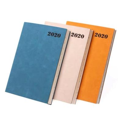 China 2022 Hardcover Newcomers School Office Diary Daily Weekly Monthly Agenda Planner Daily Planner PU Leather Logo Notebook for sale