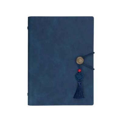 China New Design A5 Notebook Business Notepad PU Logo Hardcover Leather Classic Vintage Printed Planner Custom Gift Planner for sale