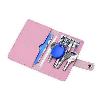 China Lady Good Quality Lady Good Quality PU Car Key Case Men Card Holder Chain Bag Custom Lady Leather Key Bag for sale