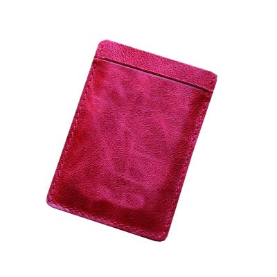 China Fashion Genuine Leather Wallet Blocking Credit Card Holder Business PU Leather ID Card Holder For Men for sale