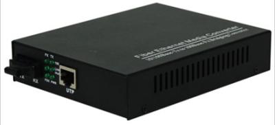 China 100M SC Media Converter Single Mode Single Fiber 20Km External Power for sale