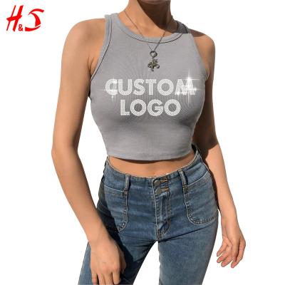 China Hotsell Logo Sexy Ladies White Womens Cotton Ribbed Crop Tops Custom Made QUICK DRY Black White Tube Halter Tops For Women for sale