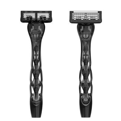 China Best six blade shaving razors 2022 six blade system razor plastic handles for men for sale