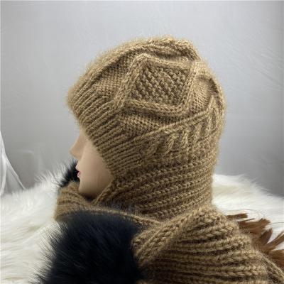 China Custom Custom Women Ear And Head Protectors Warm Hooded Hat Scarf for sale