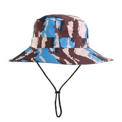 China Shade Shade New Style Youth High Quality Fisherman Hat All Over Printing Camouflage Bucket Hat Unisex for sale