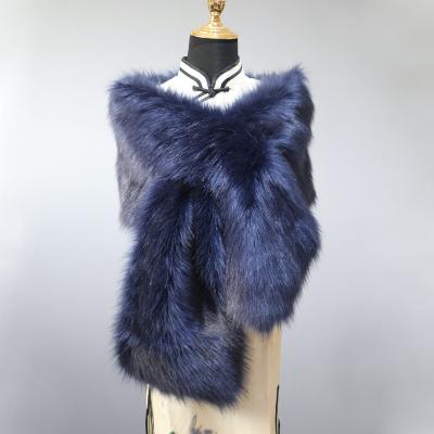 China Wholesale Apparel Decoration Apparel Decoration Faux Fur Shawls and Scarves Ladies Spot Warm Fur Shawl Fur Shawls for sale